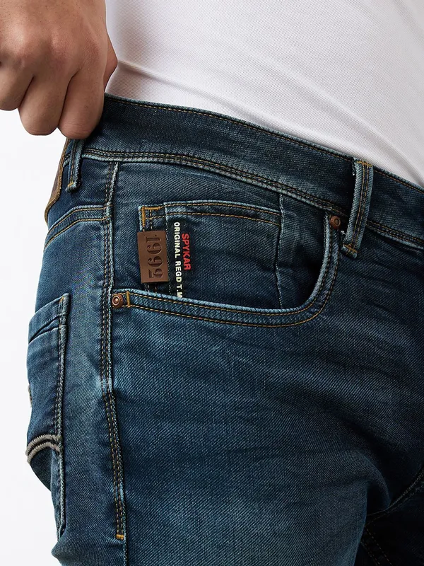 SPYKAR vintage blue washed skinny fit denim jeans