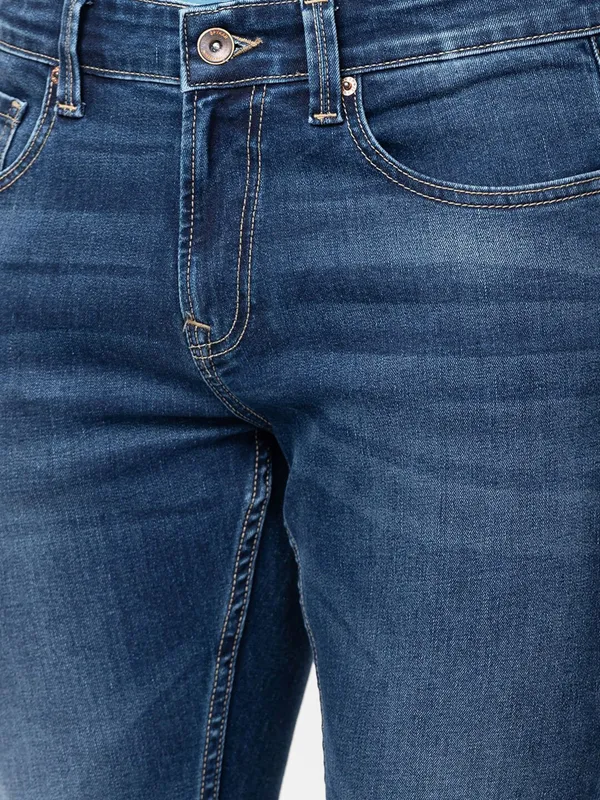 Spykar washed dark blue jeans