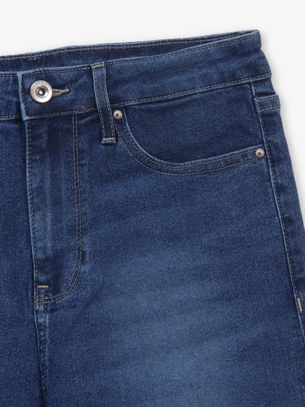 SPYKAR washed denim blue jeans