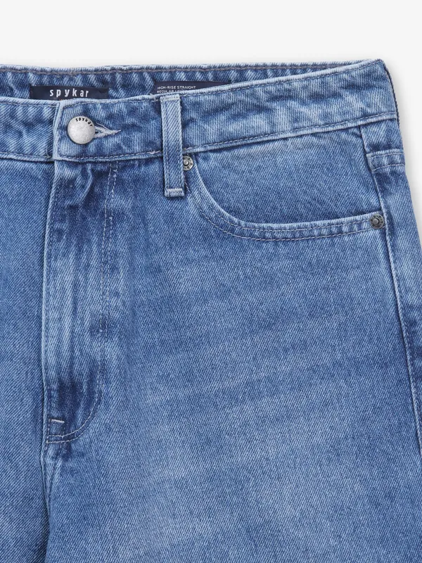 SPYKAR washed denim jeans in blue