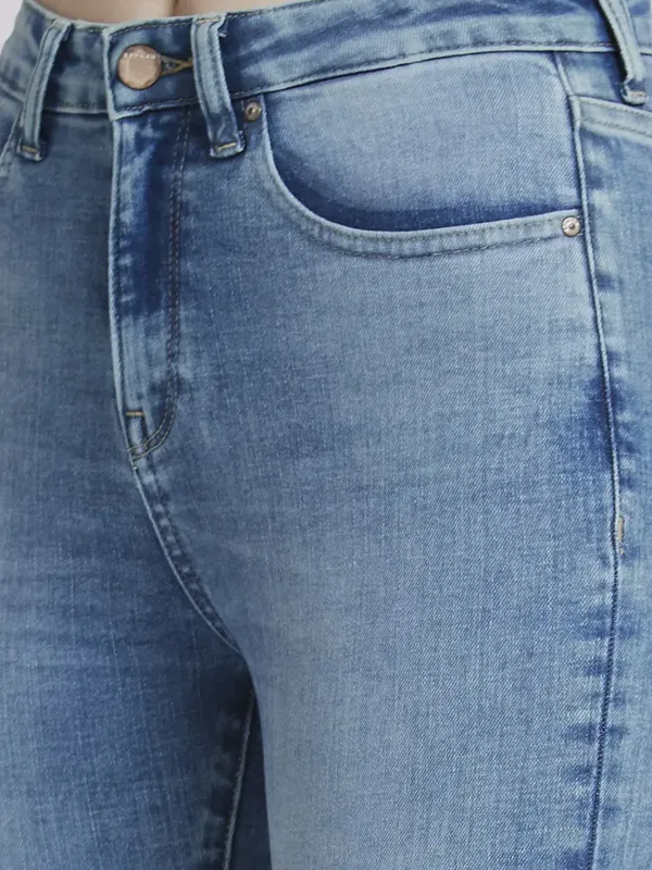 Spykar washed light blue jeans