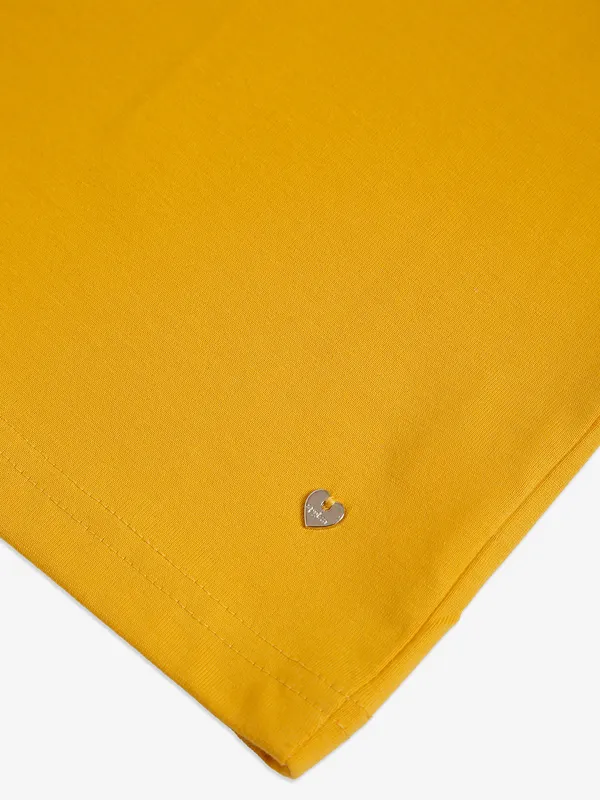 SPYKAR yellow printed t-shirt