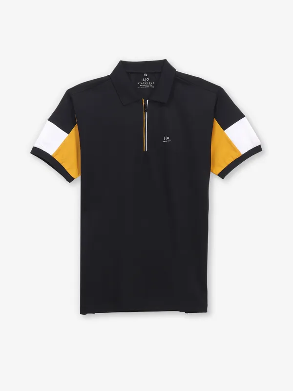 STATUS QUO dashing black cotton t-shirt