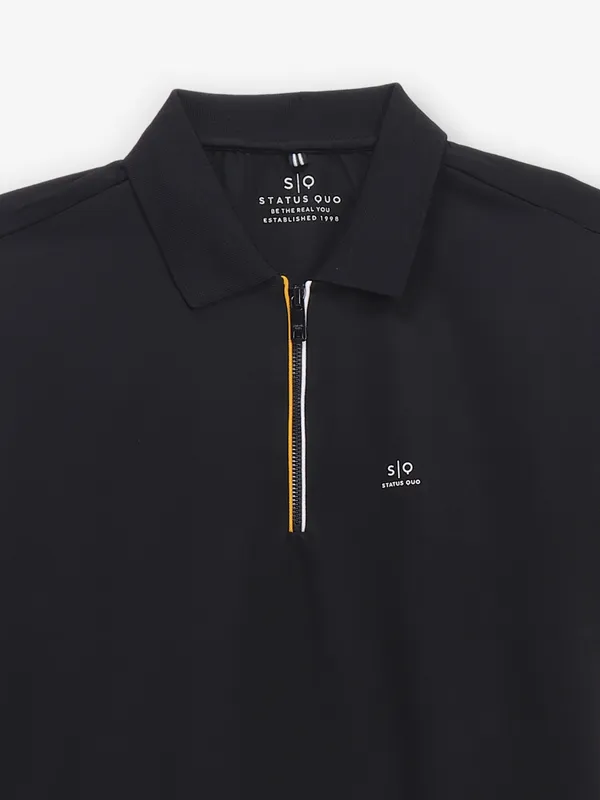 STATUS QUO dashing black cotton t-shirt