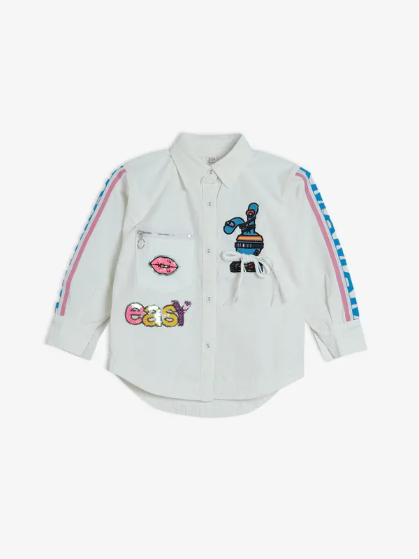Stilomoda white denim shirt