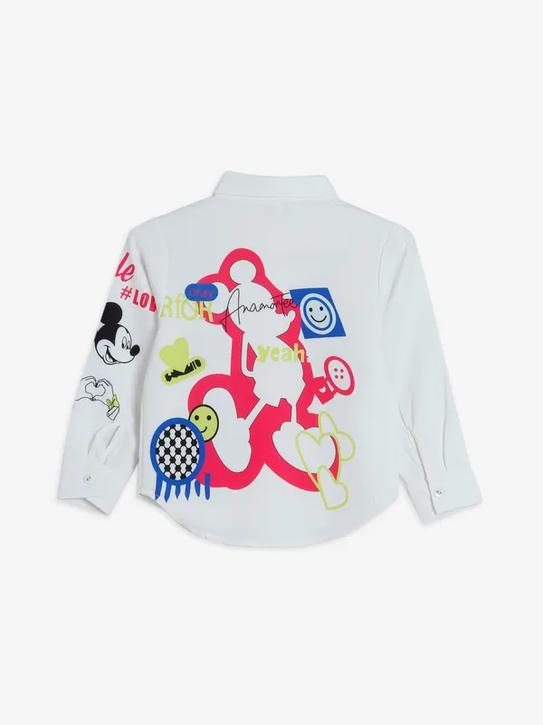 Stilomoda white printed shirt