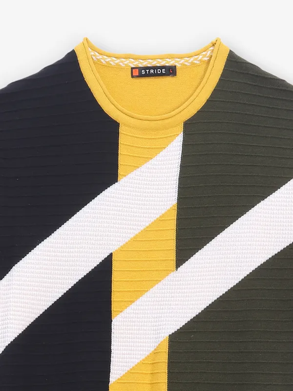 STRIDE mustard yellow cotton t-shirt