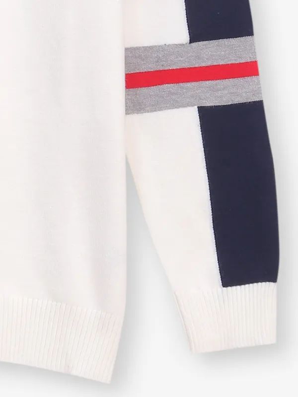 STRIDE printed off-white cotton t-shirt