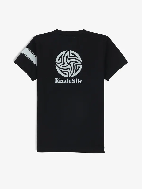 Stunning BAMBINI black printed cotton t-shirt