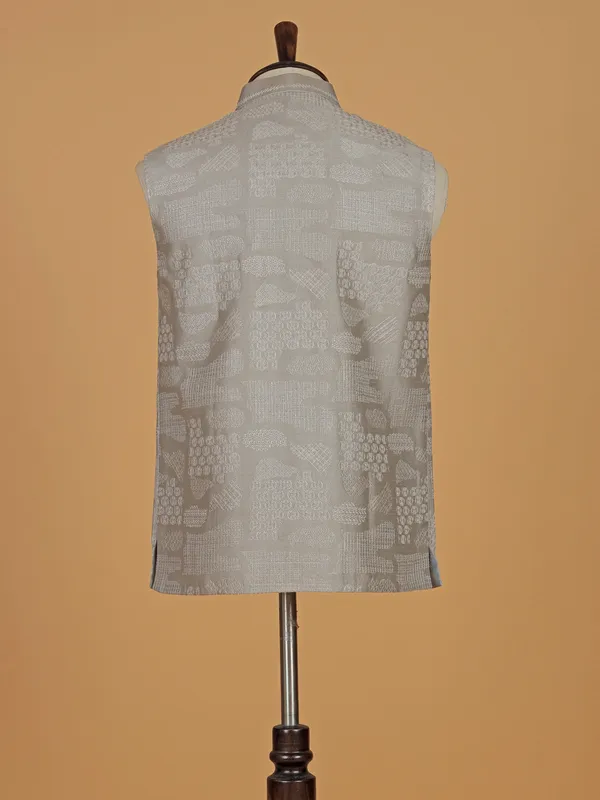 Stunning beige terry rayon waistcoat