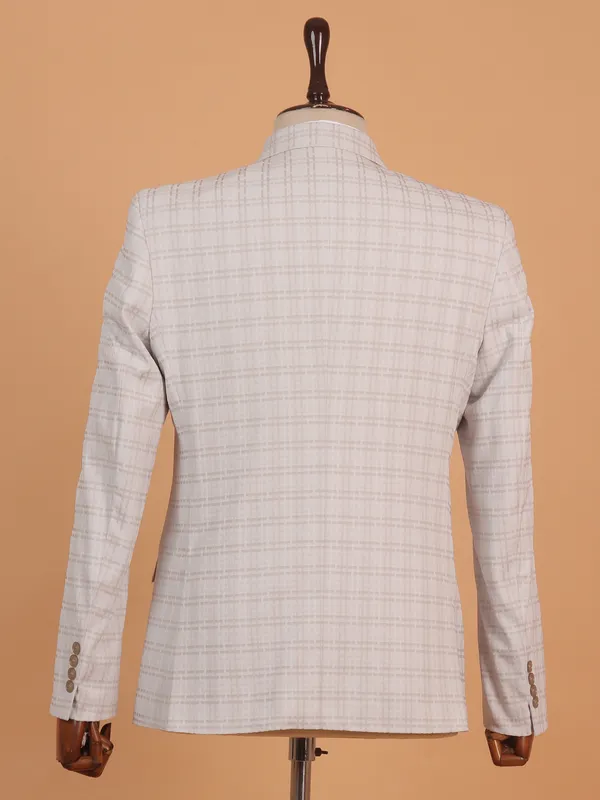 Stunning beige textured cotton blazer