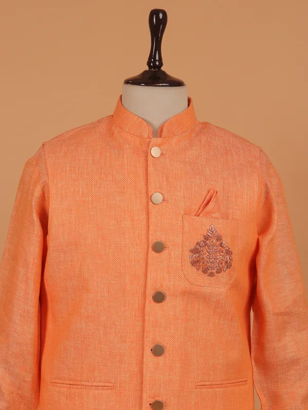 Stunning blue cotton waistcoat set for men