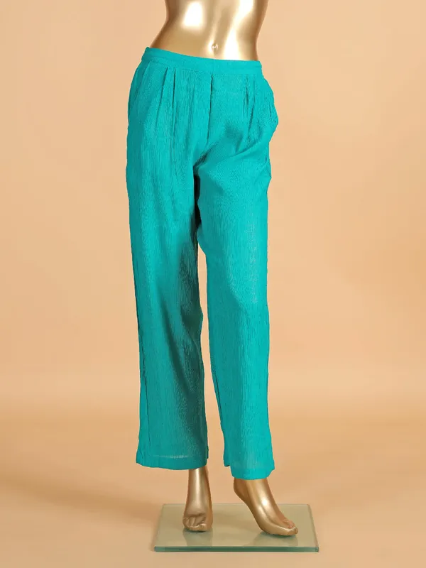 Stunning cotton silk aqua co ord set