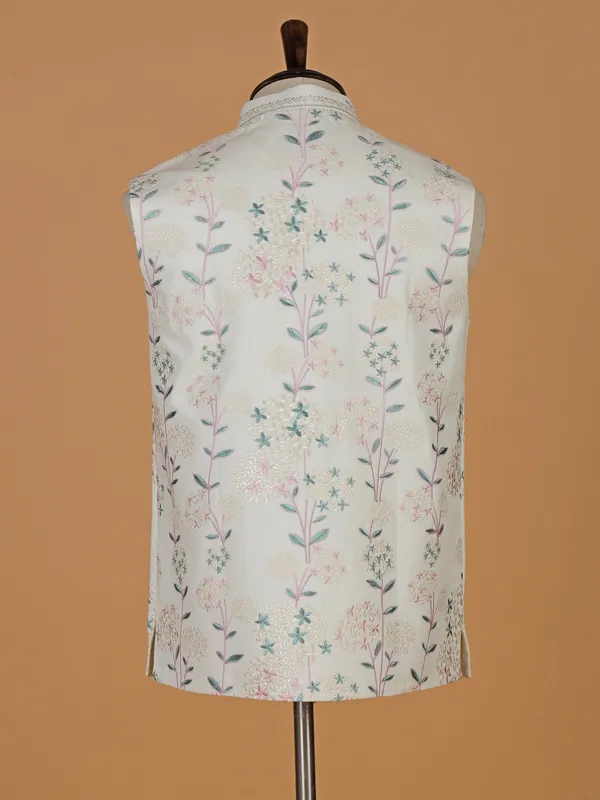 Stunning cream terry rayon waistcoat