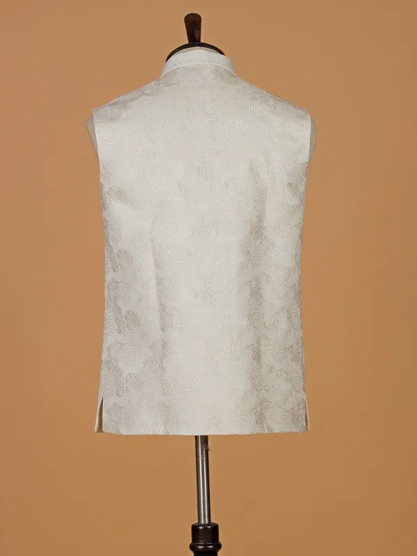 Stunning cream terry rayon wasitcoat