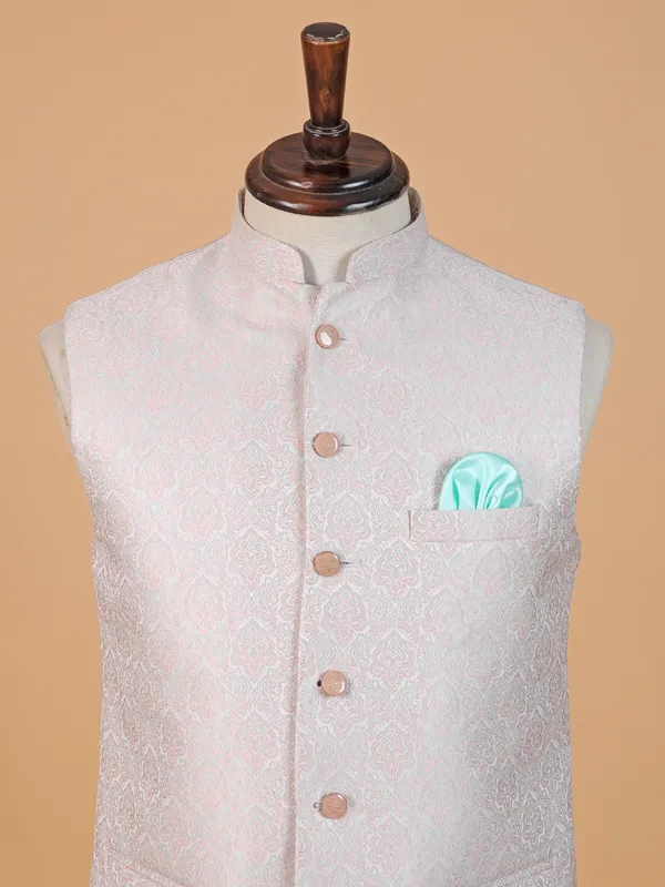 Stunning cream waistcoat for festive season