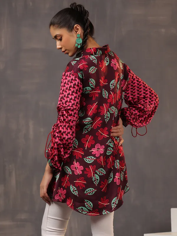 Stunning dark wine cotton top