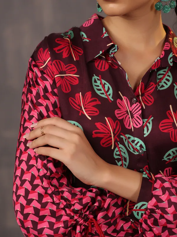 Stunning dark wine cotton top