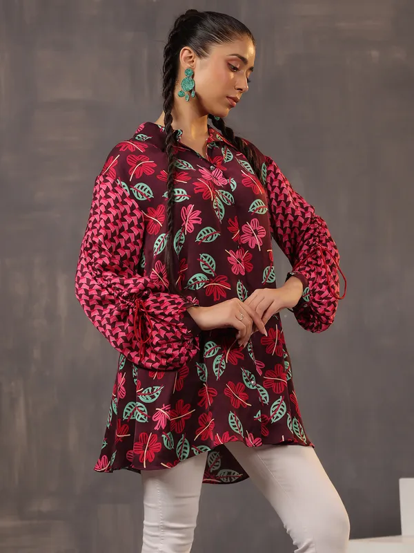 Stunning dark wine cotton top