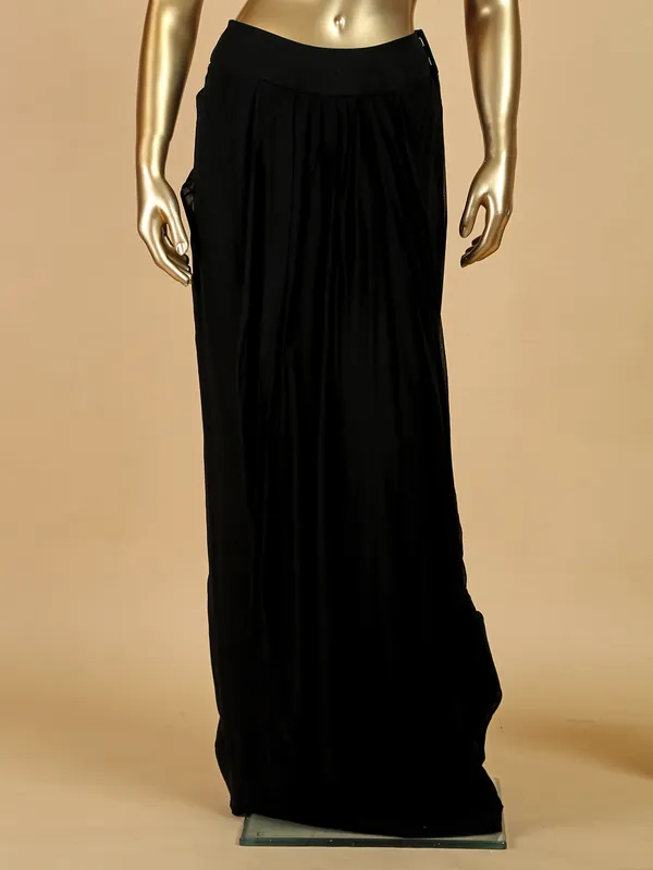 Stunning georgette black ready to wear saree