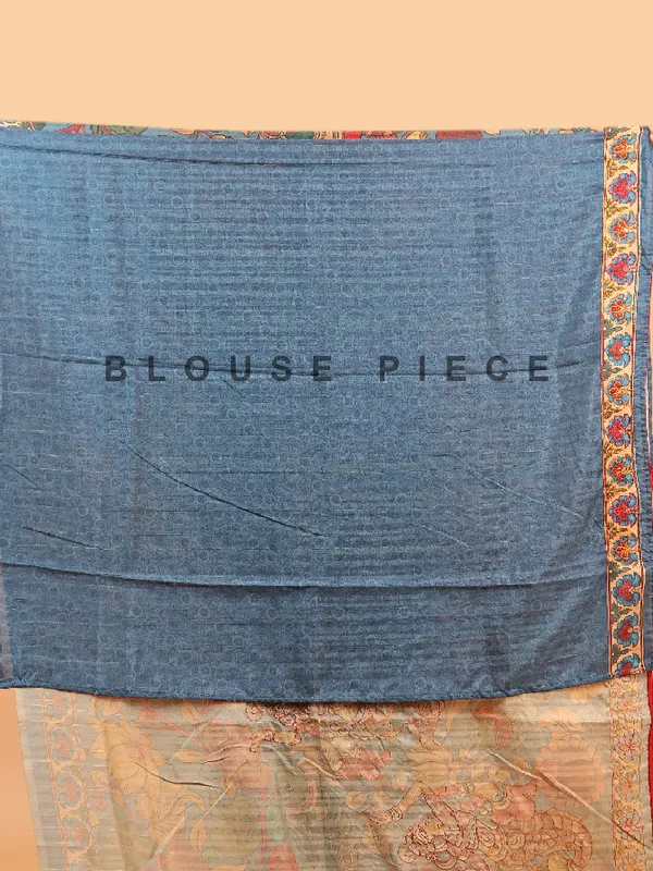 Stunning grey printed tusser silk saree