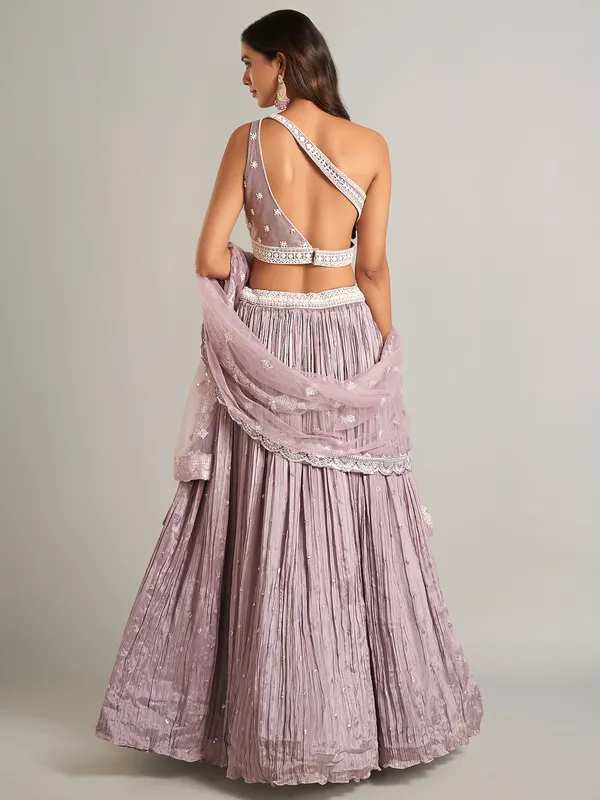 Stunning lilac purple lehenga choli