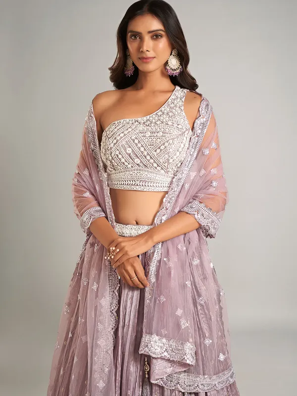 Stunning lilac purple lehenga choli