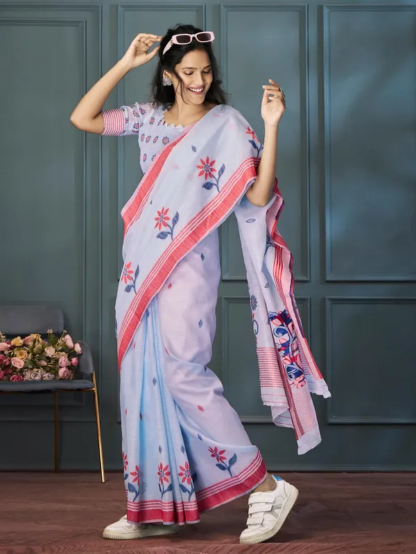 Linen sarees party wear new arrivals
