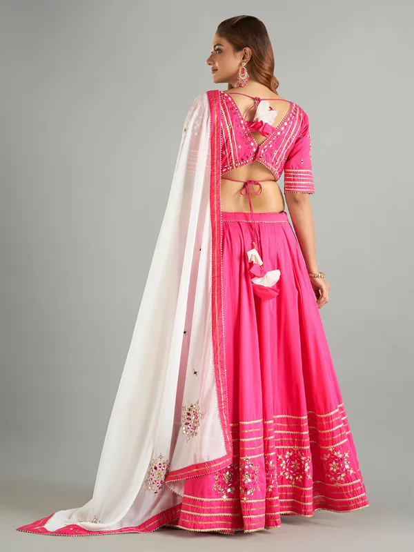 Stunning magenta chaniya choli