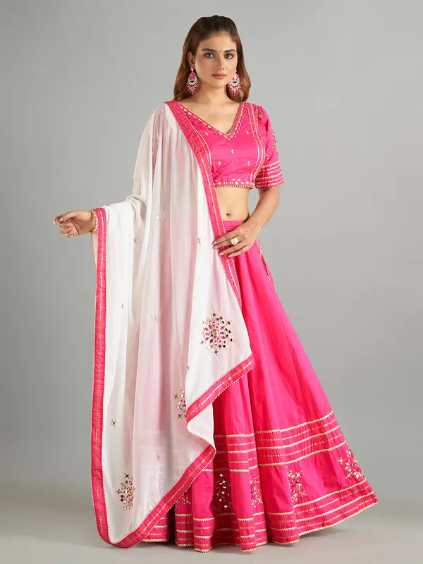 Stunning magenta chaniya choli