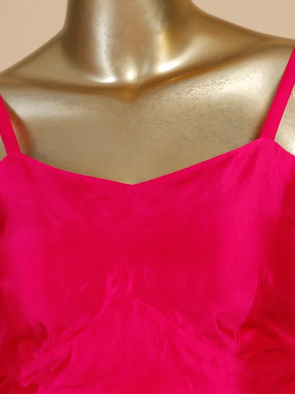 Stunning magenta jacket style palazzo suit