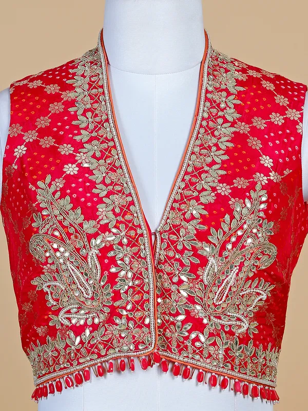 Stunning magenta silk lehenga choli