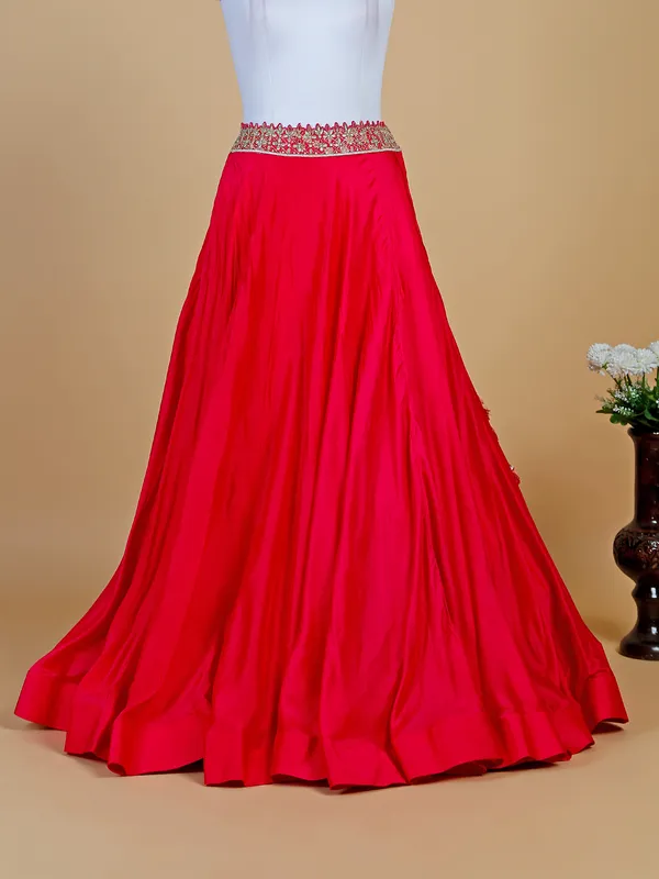 Stunning magenta silk lehenga choli