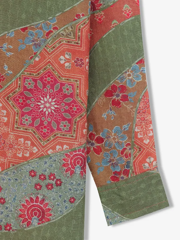 Stunning multi color printed kurta
