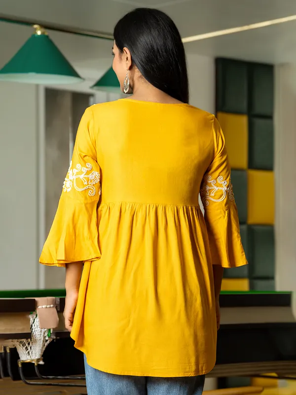 Stunning mustard yellow kurti