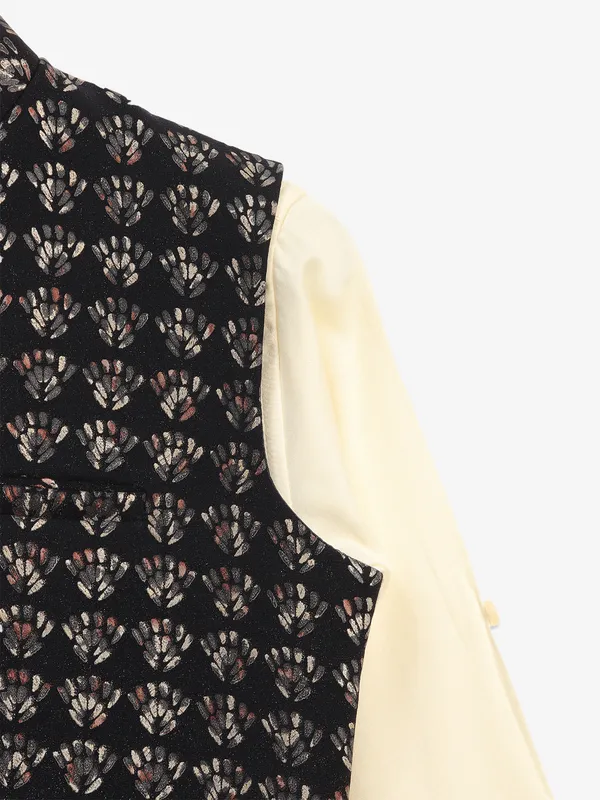 Stunning navy cotton silk waistcoat with shirt
