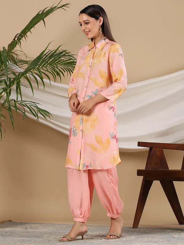 Stunning pink silk co ord set