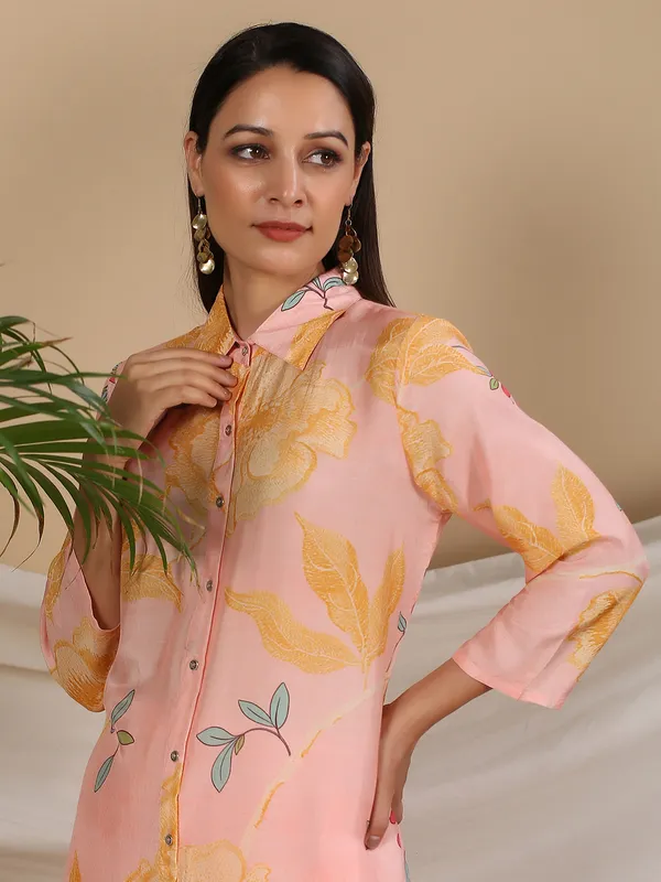 Stunning pink silk co ord set