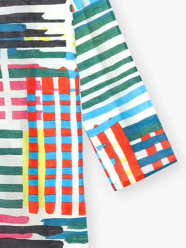 Stunning printed multi color kurta pajama