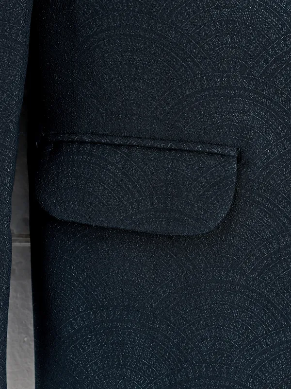 Stunning rama blue terry rayon coat suit