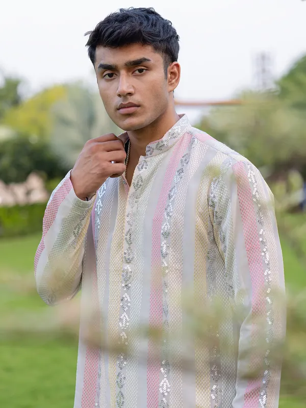 Stunning rani silk kurta suit pajama