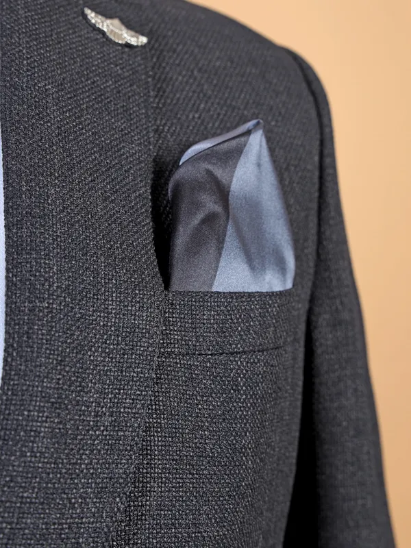Stunning terry rayon blazer in dark grey