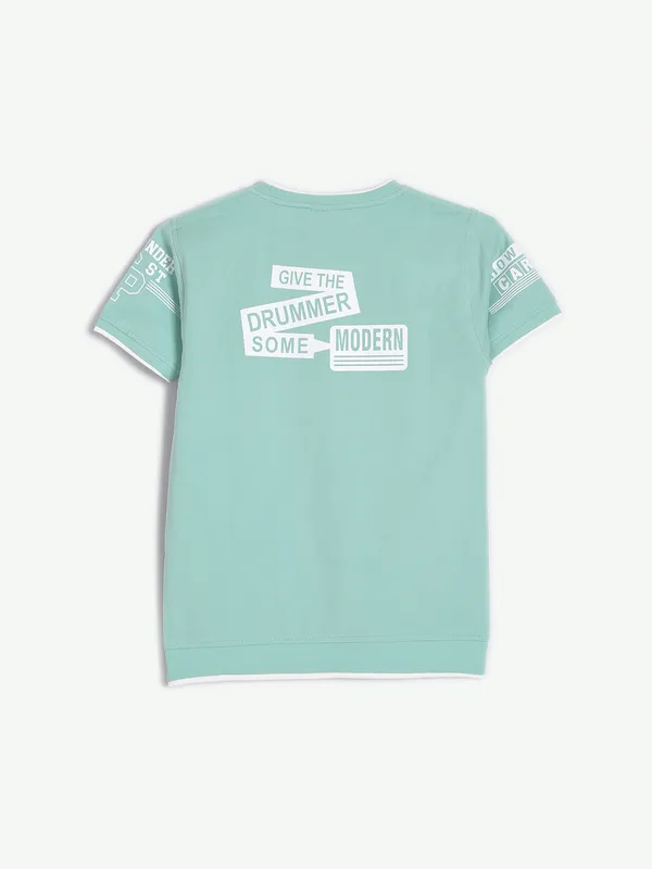 Sturd cotton mint green t shirt