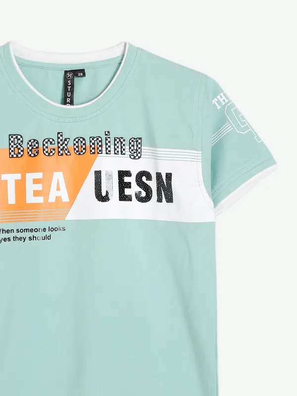 Sturd cotton mint green t shirt