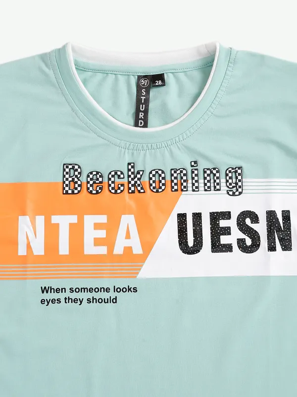 Sturd cotton mint green t shirt