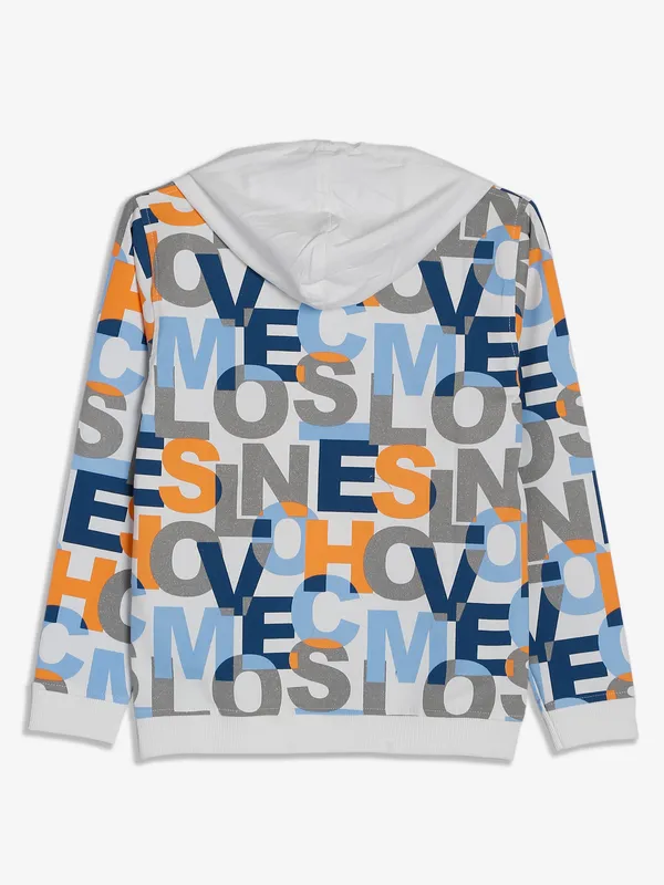 Sturd white and blue printed t shirt
