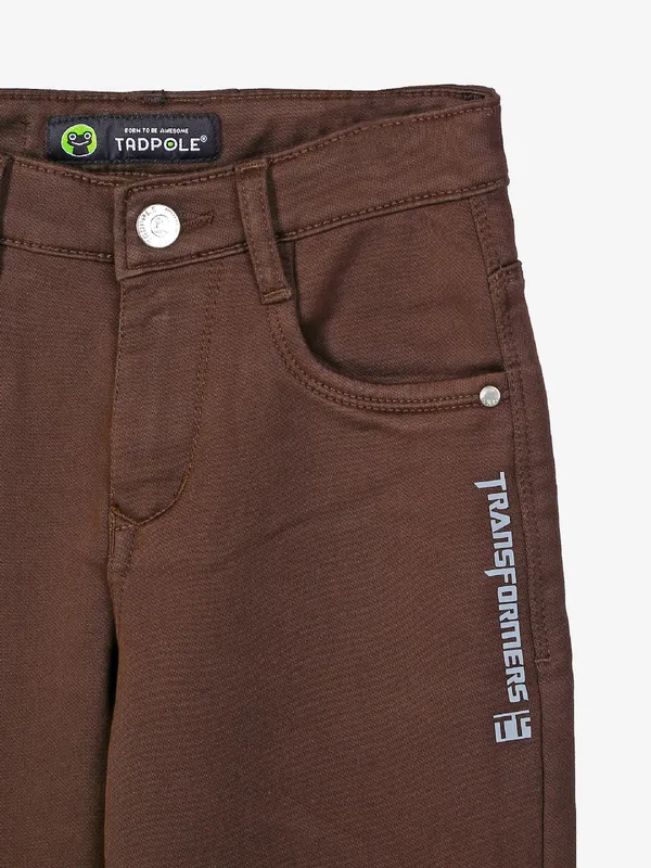 Tadpole slim fit brown jeans