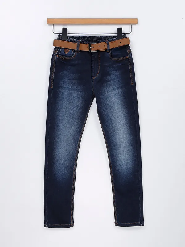 TADPOLE washed navy boys jeans