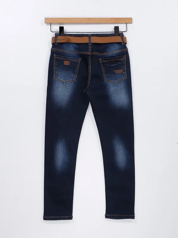 TADPOLE washed navy boys jeans