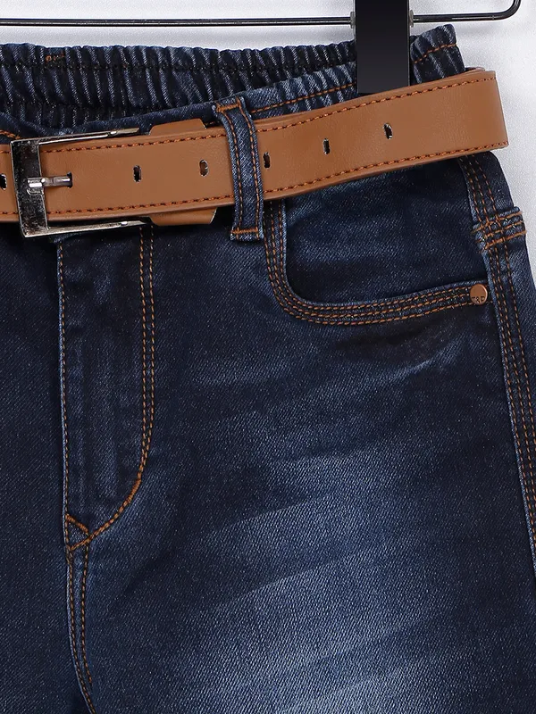 TADPOLE washed navy boys jeans